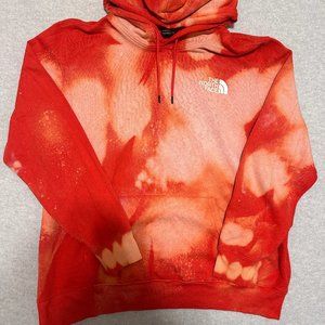 The North Face Rare Box NSE Mens Tie Dye Orange Hoodie Sweater Sz XXL